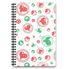 Christmas-texture-mapping-pattern-christmas-pattern-1bb24435f024a2a0b338c323e4cb4c29 5 5  X 8 5  Notebook by saad11