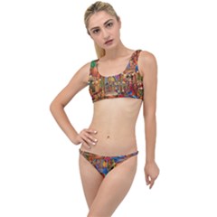 Arabian Street Art Colorful Peacock Tiger Man Parrot Horse Dancer Fantasy The Little Details Bikini Set by Cemarart