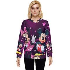 Cartoons, Disney, Mickey Mouse, Minnie Hidden Pocket Sweatshirt