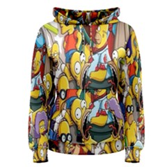 The Simpsons, Cartoon, Crazy, Dope Women s Pullover Hoodie