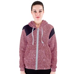 Abstract, Edge Style, Pink, Purple, Women s Zipper Hoodie