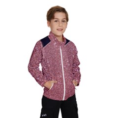 Abstract, Edge Style, Pink, Purple, Kids  Windbreaker