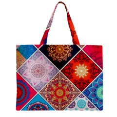 Mandala Pattern Zipper Mini Tote Bag