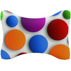 Abstract Dots Colorful Seat Head Rest Cushion