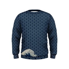 Kanagawa, Hokusai, Japanese Art, Kids  Sweatshirt