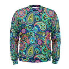 Patterns, Green Background, Texture, Hd Wallpaper Men s Sweatshirt
