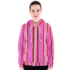 Stripes-4 Women s Zipper Hoodie