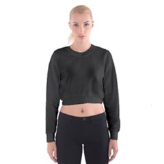 Black, Background, Simple Cropped Sweatshirt