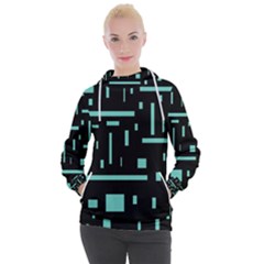 Rectangles, Cubes, Forma Women s Hooded Pullover