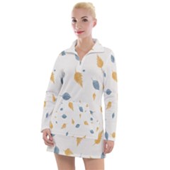 Background-24 Women s Long Sleeve Casual Dress