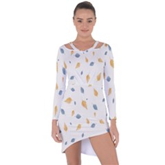 Background-24 Asymmetric Cut-out Shift Dress