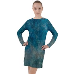 Background-25 Long Sleeve Hoodie Dress