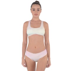 Pastel , Purple, Pink, Blue, Light, Mix Criss Cross Bikini Set