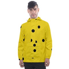 Punch Hole, Black Hole Men s Front Pocket Pullover Windbreaker