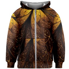 Gold, Golden Background Kids  Zipper Hoodie Without Drawstring