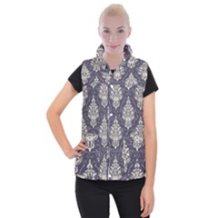 Vintage Texture, Floral Retro Background, Patterns, Women s Button Up Vest