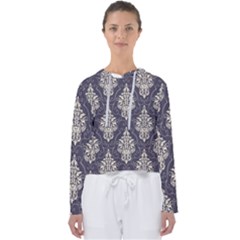 Vintage Texture, Floral Retro Background, Patterns, Women s Slouchy Sweat
