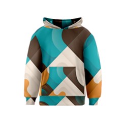 Retro Colored Abstraction Background, Creative Retro Kids  Pullover Hoodie