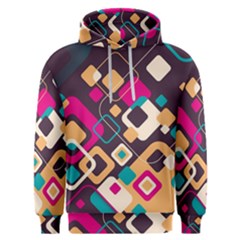 Colorful Abstract Background, Geometric Background Men s Overhead Hoodie