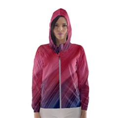 Abstract, Lines Women s Hooded Windbreaker