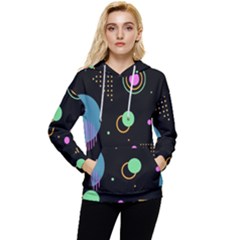 Colartive, Aesthetic, Amoled, Black, Colorful, Desenho Women s Lightweight Drawstring Hoodie