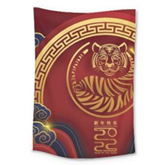 Holiday, Chinese New Year, Year Of The Tiger Large Tapestry