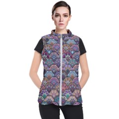 Texture, Pattern, Abstract Women s Puffer Vest