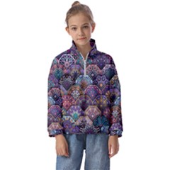 Texture, Pattern, Abstract Kids  Half Zip Hoodie
