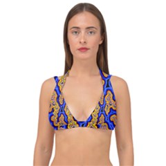 Authentic Aboriginal Art - Emu Dreaming Double Strap Halter Bikini Top