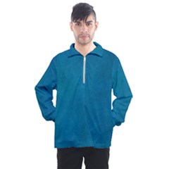 Blue Stone Texture Grunge, Stone Backgrounds Men s Half Zip Pullover