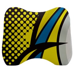 Colorful Abstract Background Art Velour Head Support Cushion