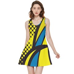 Colorful Abstract Background Art Inside Out Reversible Sleeveless Dress