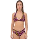 Authentic Aboriginal Art - You Belong Double Strap Halter Bikini Set View1