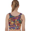 Pattern Dots Wallpaper Seamless Pattern Velvet Racer Back Crop Top View2