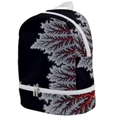 Silhouette Of Aurora Borealis Zip Bottom Backpack