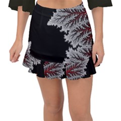 Himalaya Nature Mountain Fishtail Mini Chiffon Skirt by Bedest