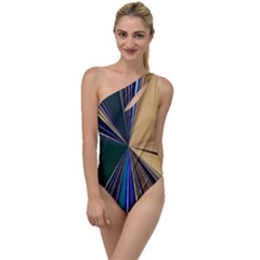 Seahorse Pattern Nature Sea Animal To One Side Swimsuit by Cemarart