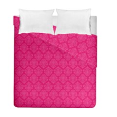 Pink Pattern, Abstract, Background, Bright Duvet Cover Double Side (full/ Double Size)
