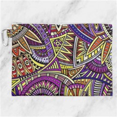 Violet Paisley Background, Paisley Patterns, Floral Patterns Canvas Cosmetic Bag (xxl)