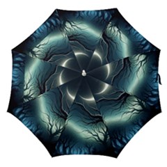 Moon Moonlit Forest Fantasy Midnight Straight Umbrellas