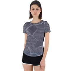 Authentic Aboriginal Art - Farm Lands 4 Back Cut Out Sport T-shirt