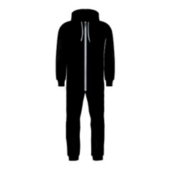 Abstract Black & Red, Backgrounds, Lines Hooded Jumpsuit (kids)