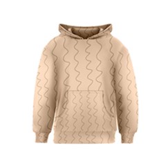 Lines Pattern Wiggly Minimal Print Kids  Pullover Hoodie by Cemarart