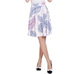 Blob Gradient Blur Scatter A-line Skirt by Cemarart