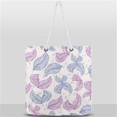 Blob Gradient Blur Scatter Full Print Rope Handle Tote (large) by Cemarart