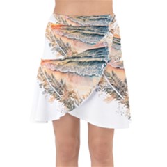 Mandalas-1084082 Ai-generated-7899053 Wrap Front Skirt by lipli