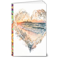 Mandalas-1084082 Ai-generated-7899053 8  X 10  Softcover Notebook by lipli