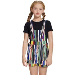 Abstract Trees Colorful Artwork Woods Forest Nature Artistic Kids  Short Overalls by Grandong