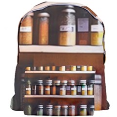 Alcohol Apothecary Book Cover Booze Bottles Gothic Magic Medicine Oils Ornate Pharmacy Giant Full Print Backpack by Grandong