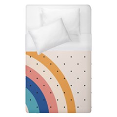 Abstract Geometric Bauhaus Polka Dots Retro Memphis Rainbow Duvet Cover (single Size) by Maspions